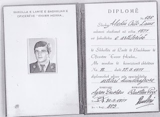 Diploma — United Higher Officers School, 1977