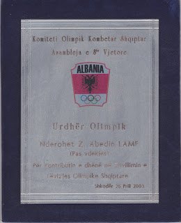 Olympic Order – Albanian Olympic Committee 2003